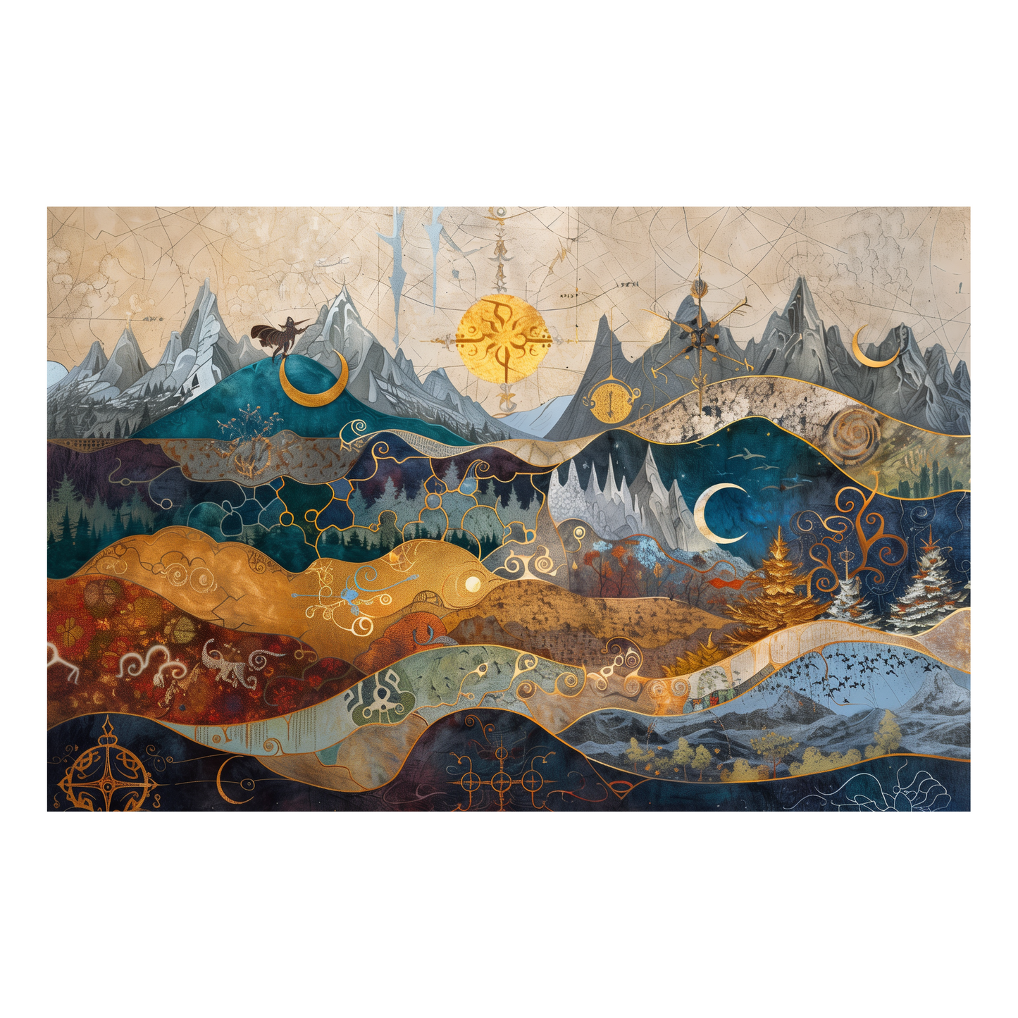 Middle Earth Wooden Puzzle | "Fantasy Dream"