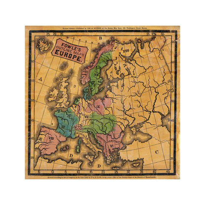 Fowle's Outline Maps by William B. Fowle - Wooden Puzzle