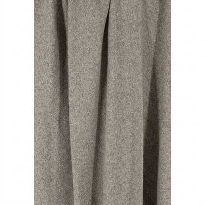 Handloomed Undyed Baby Alpaca & Peruvian Pima Cotton Throw Blanket | Graphite | Kulsi Collection