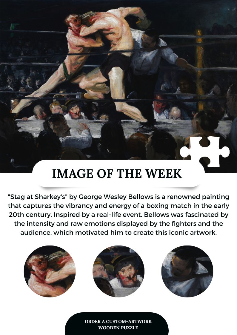 Stag at Sharkey's Wooden Puzzle | George Bellows | Fine Art Jigsaw Puzzle
