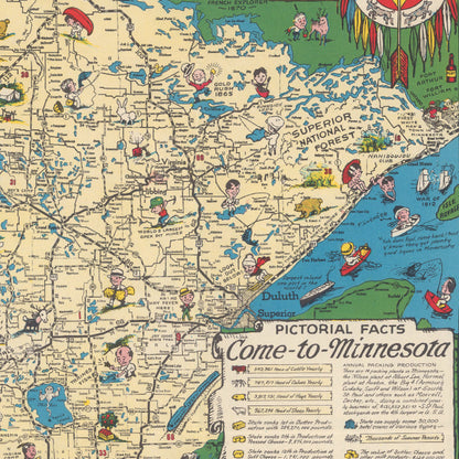 Langwith's Minnesota Map - Premium Wooden Jigsaw Puzzle