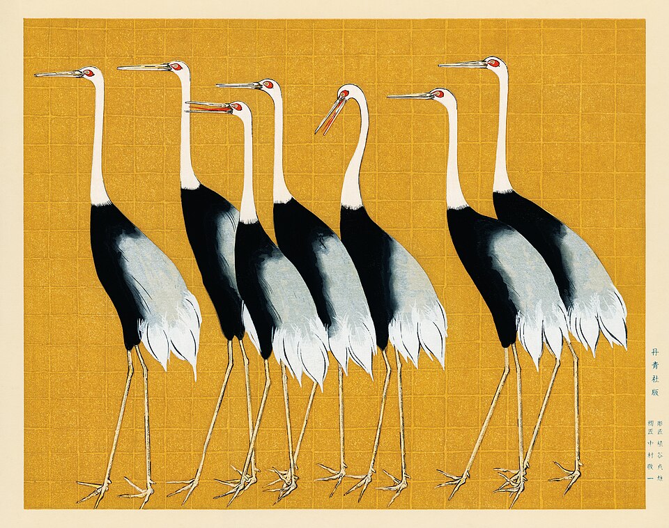 Cranes by Ogata Korin - Premium Wooden Jigsaw Puzzle