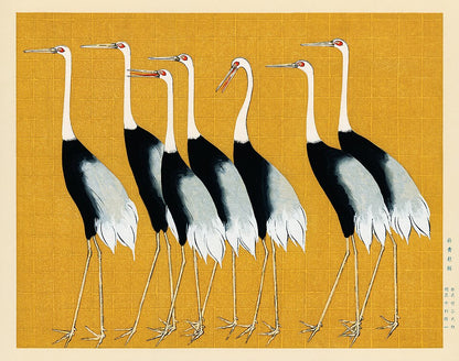 Cranes by Ogata Korin - Premium Wooden Jigsaw Puzzle