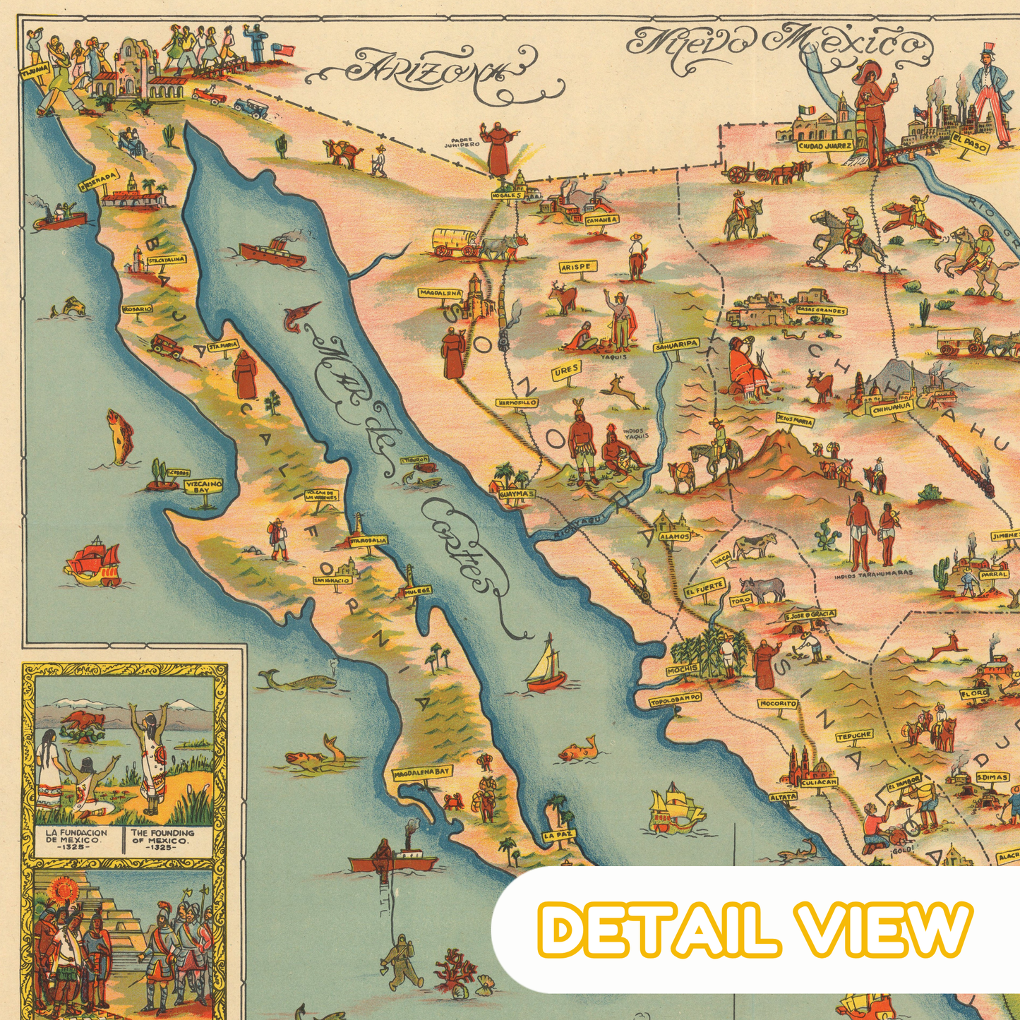 Mexico Map by Medina - Premium Wooden Jigsaw Puzzle