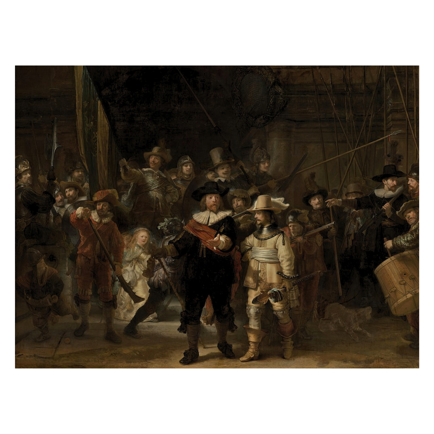 Rembrandt's Night Watch: Wooden Jigsaw Art Puzzle