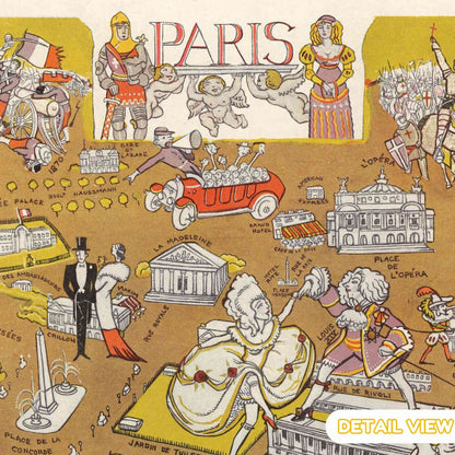 Paris France Map Wooden Puzzle – 1930 Art Deco Zaidenberg | Rare