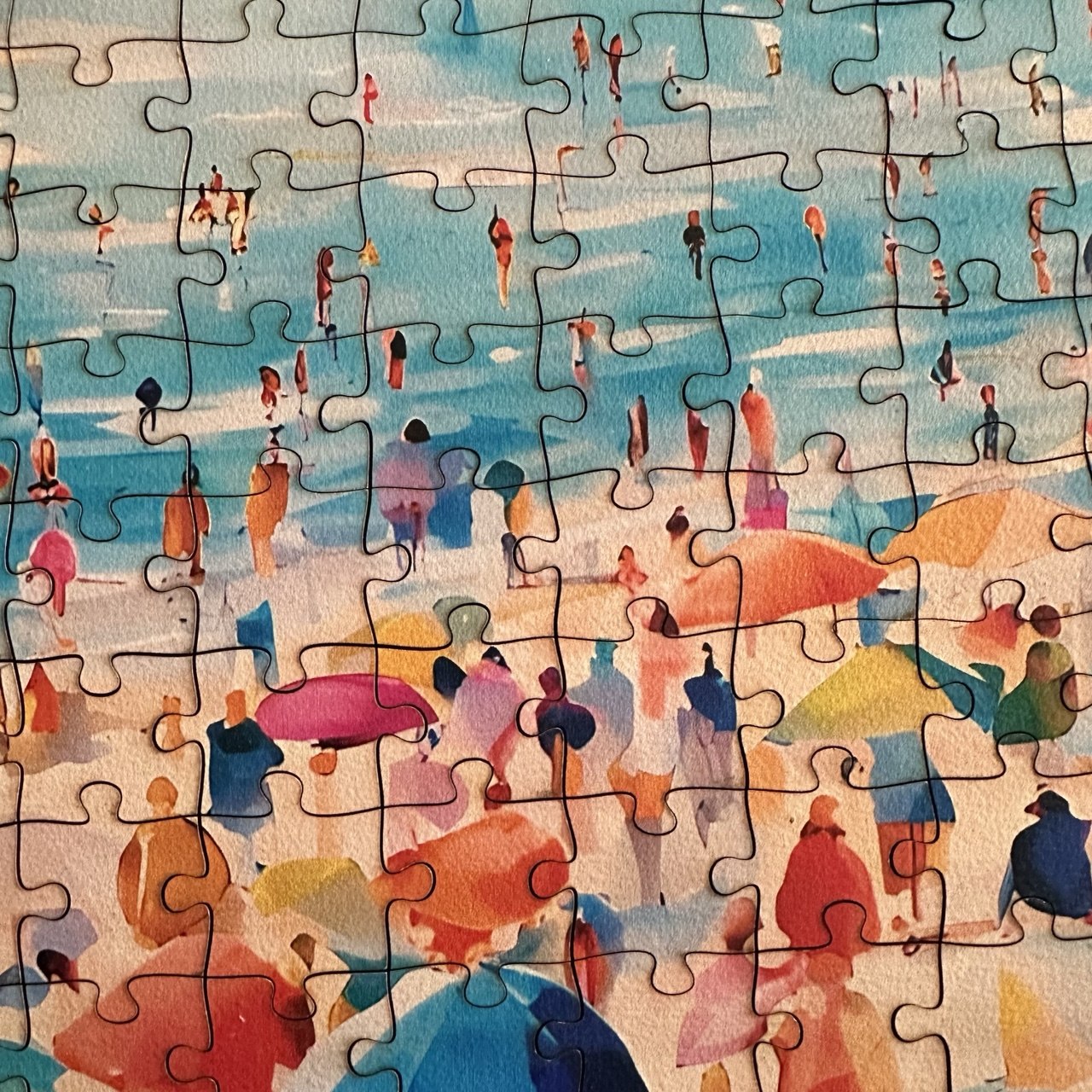 New England Beach Wooden Puzzle | Summer Paradise Jigsaw | Coastal Escape | Adult Jigsaw Puzzle