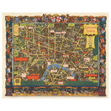 London Vintage Wooden Puzzle | Lithograph Pictorial Map | Adult Jigsaw