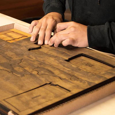 Wooden WORLD MAP | wall & floor puzzle