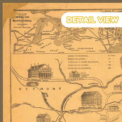 Leavitt's White Mountains Map by Leavitt - Wooden Jigsaw Puzzle