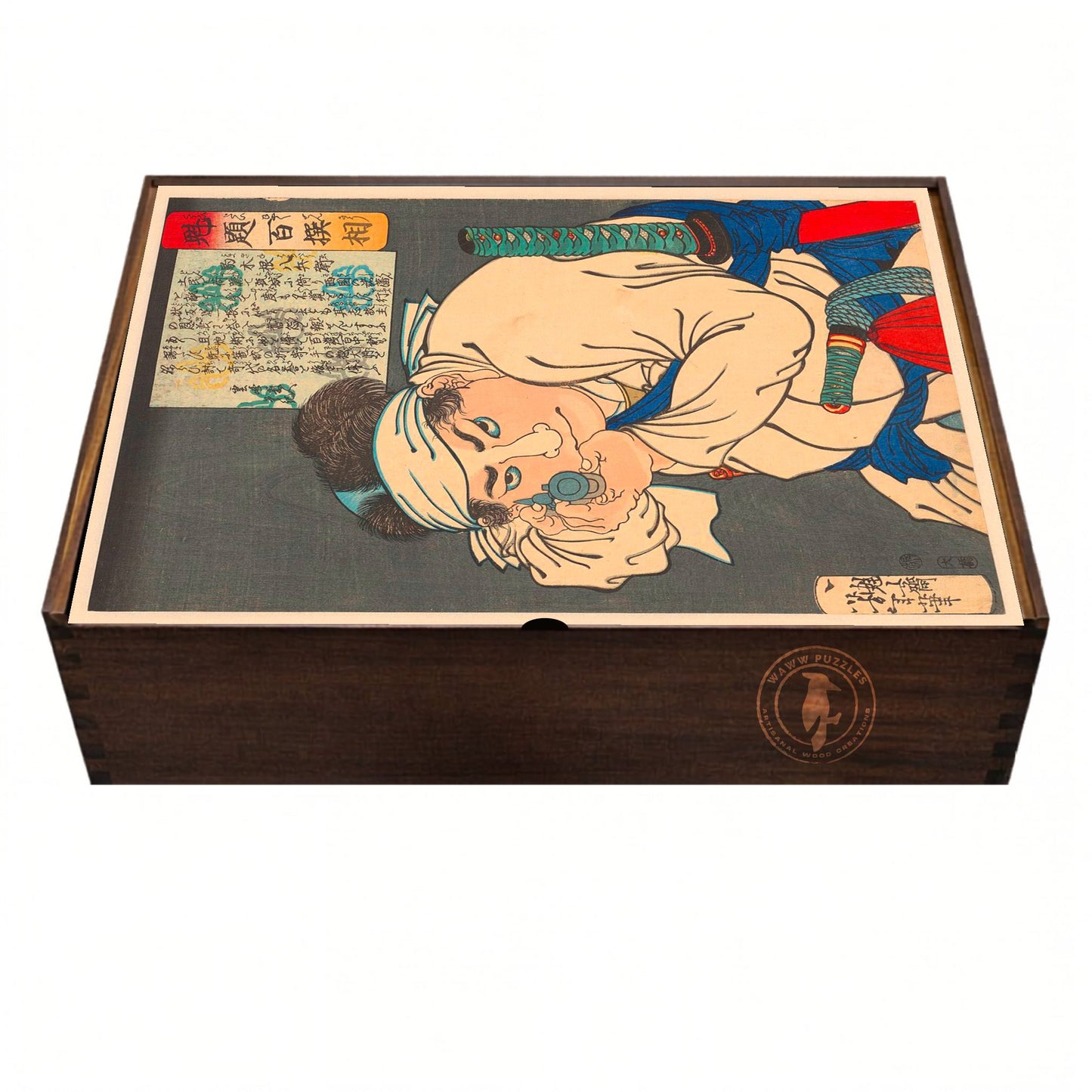 Japanese Warrior by T. Yoshitoshi - Premium Wooden Puzzle