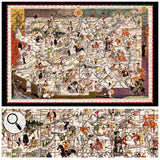 ARIZONA Wooden Puzzle | Vintage Pictorial Map | Adult Jigsaw Puzzles
