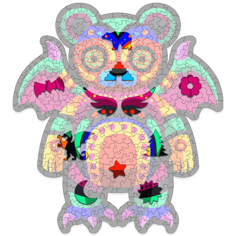 Alebrije Wooden Puzzle "ALBAN" 22 inches tall