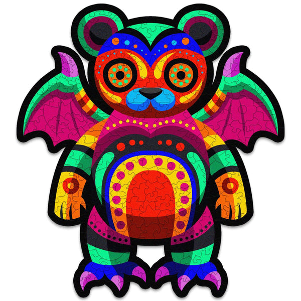 Alebrije Wooden Puzzle "ALBAN" 22 inches tall