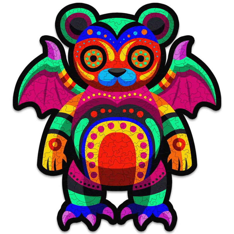 Alebrije Wooden Puzzle "ALBAN" 22 inches tall