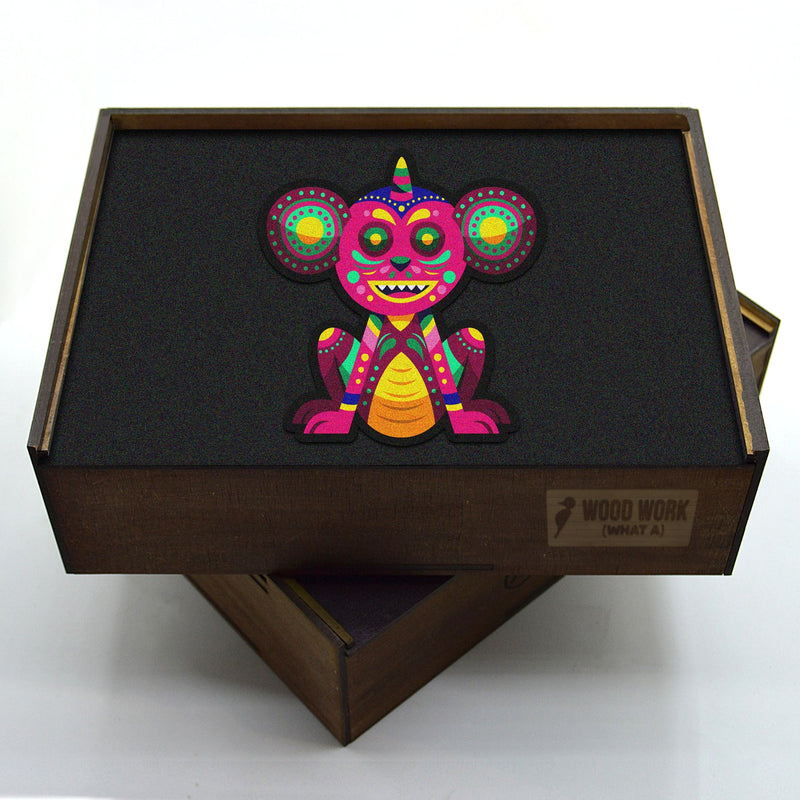 Alebrije Wooden Puzzle "YAGUL" 22 inches tall