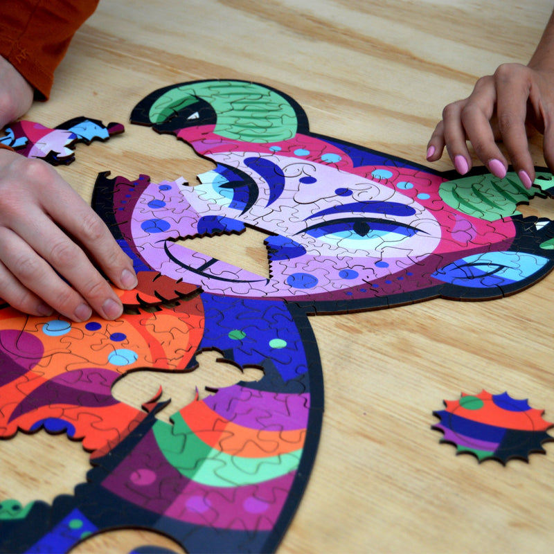 Alebrije Wooden Puzzle "ZIPOLITE" 22 inches tall