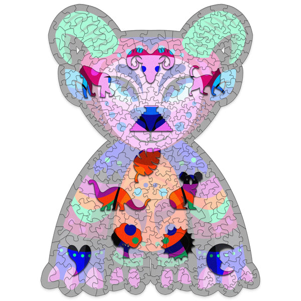 Alebrije Wooden Puzzle "ZIPOLITE" 22 inches tall