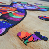 Alebrije Wooden Puzzle "ZIPOLITE" 22 inches tall
