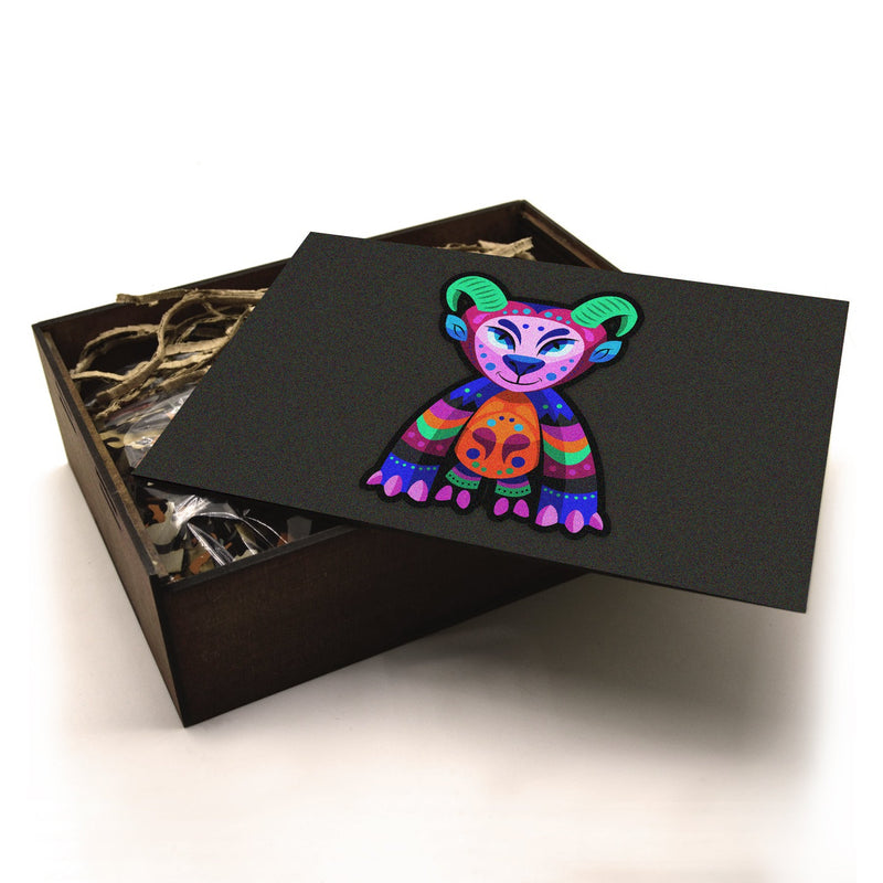Alebrije Wooden Puzzle "ZIPOLITE" 22 inches tall