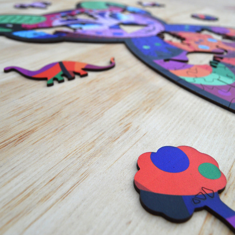Alebrije Wooden Puzzle "ZIPOLITE" 22 inches tall