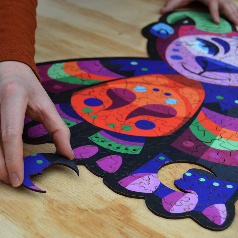 Alebrije Wooden Puzzle "ZIPOLITE" 22 inches tall