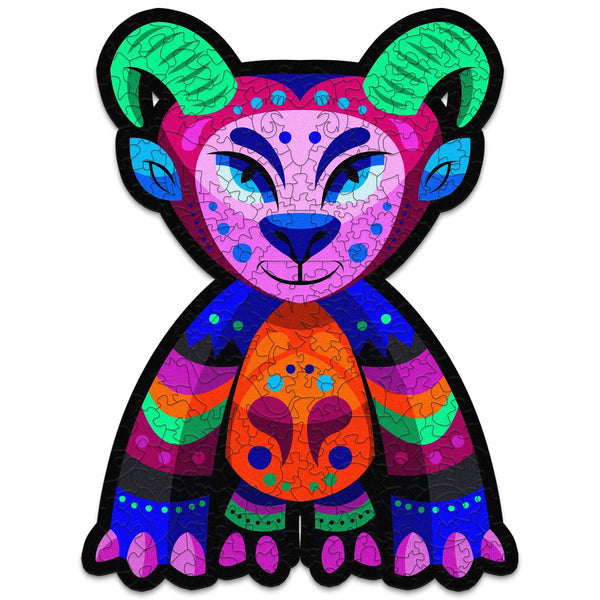 Alebrije Wooden Puzzle "ZIPOLITE" 22 inches tall