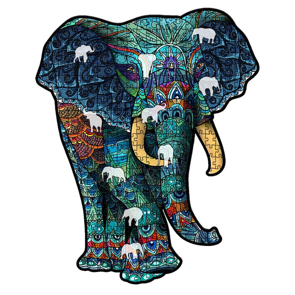 Animal Totem Wooden Puzzle "ELEPHANT" | Whimsies edition