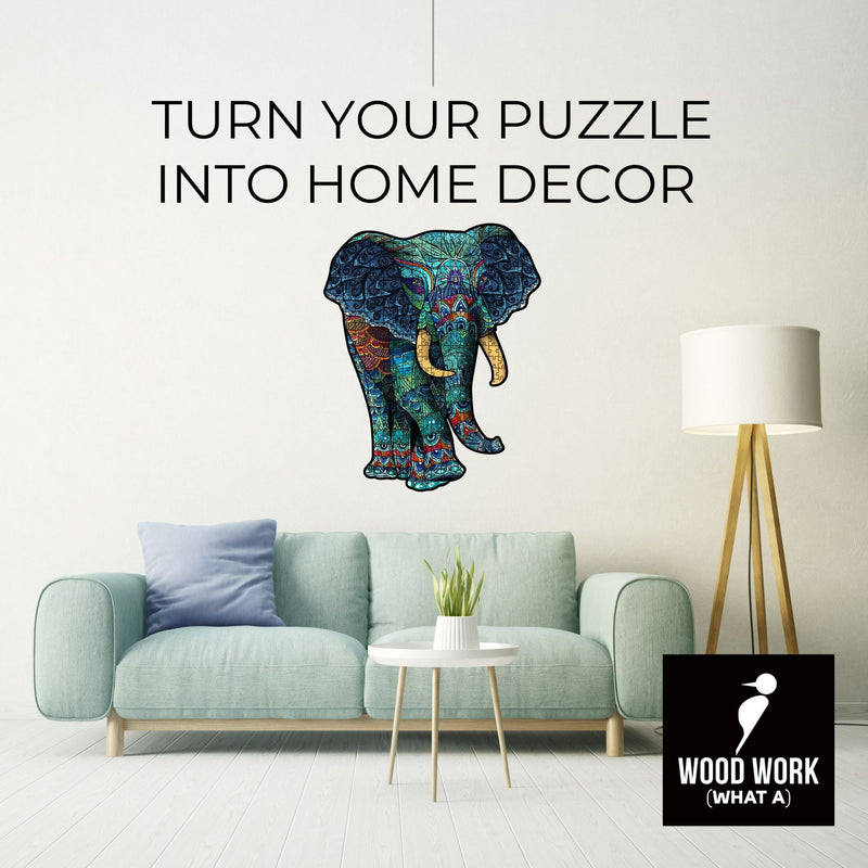 Animal Totem Wooden Puzzle "ELEPHANT" | Whimsies edition
