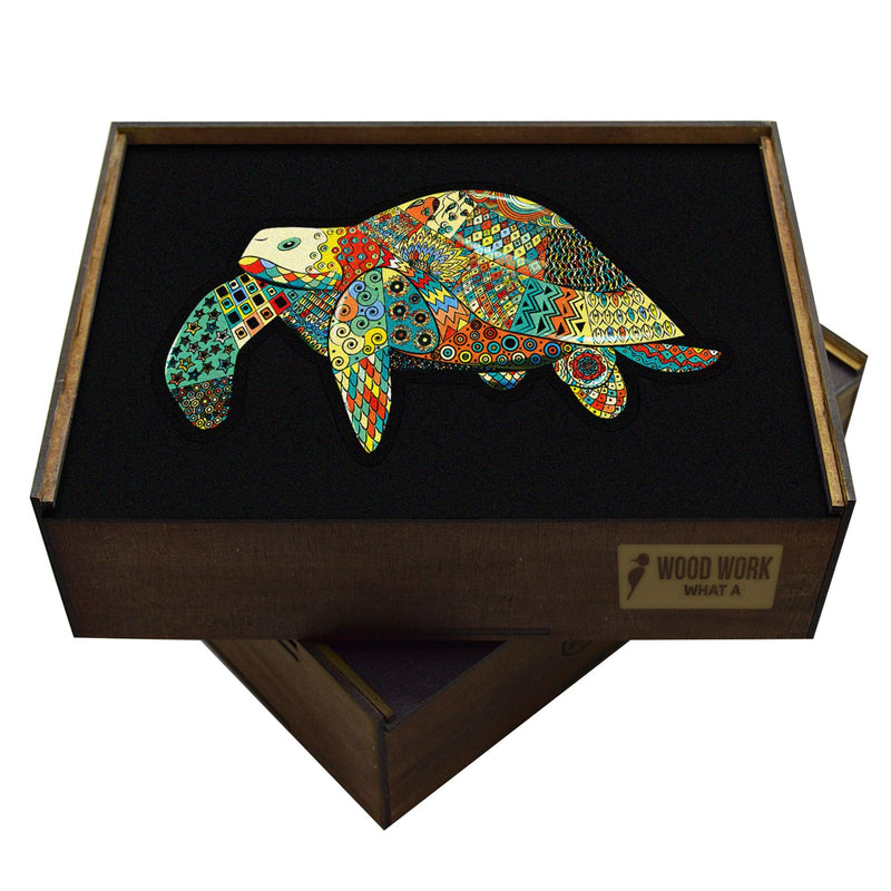 Animal Totem Wooden Puzzle "TURTLE" | Whimsies edition