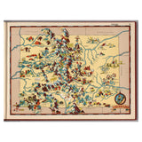 COLORADO Wooden Puzzle | Vintage Pictorial Map | Adult Jigsaw Puzzles