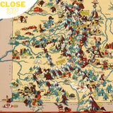 COLORADO Wooden Puzzle | Vintage Pictorial Map | Adult Jigsaw Puzzles