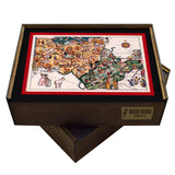 Antique VIRGINIA State Map | Wooden Puzzle | Adult Jigsaw | Unique gifts | Map Collector gifts
