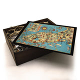 FLORIDA Wooden Puzzle | Vintage Pictorial Map | Adult Jigsaw Puzzles