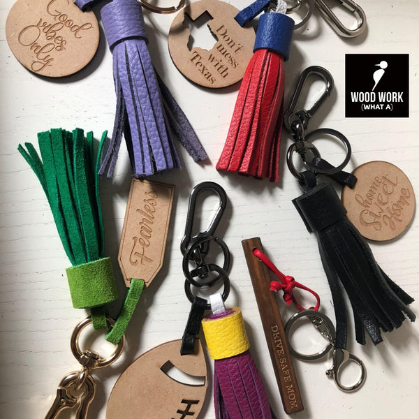 Genuine leather Keychains with your logo | Pack of 20