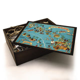 HAWAII Wooden Puzzle | Vintage Pictorial Map | Adult Jigsaw Puzzles