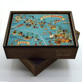 HAWAII Wooden Puzzle | Vintage Pictorial Map | Adult Jigsaw Puzzles