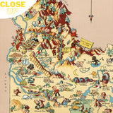 IDAHO State Wooden Puzzle | Vintage Pictorial Map | Adult Jigsaw Puzzles