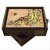 IDAHO State Wooden Puzzle | Vintage Pictorial Map | Adult Jigsaw Puzzles