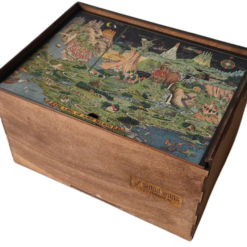 Land of Make Believe Wooden Puzzle, Vintage Fairy Tales, Fairyland art