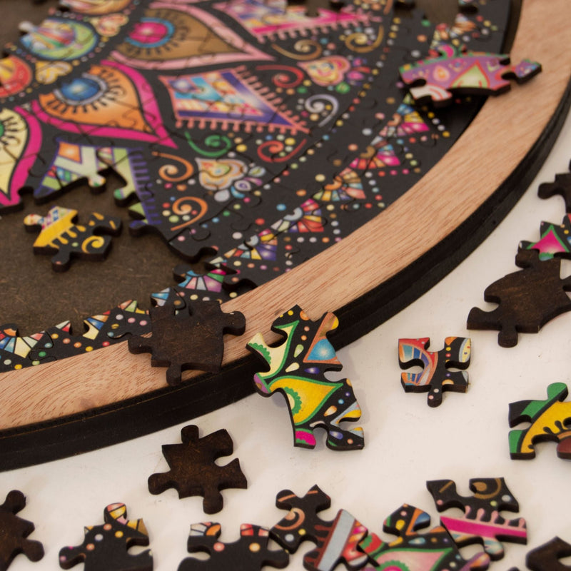 MINI Wooden Puzzle + jigsaw puzzle board | WINTER