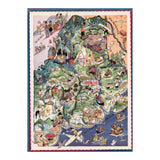 Antique MAINE State Map | Wooden Puzzle | Adult Jigsaw | Unique gifts | Map Collector gifts