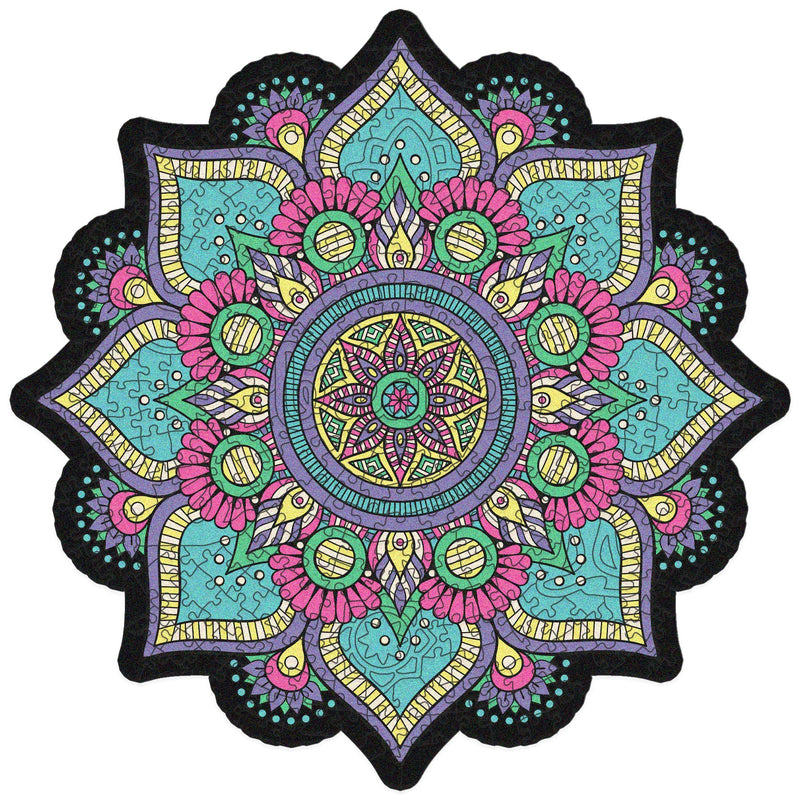 Mandala Wooden Puzzle "BREATH" | Whimsies edition | Adult Jigsaw Puzzle | 23 inches