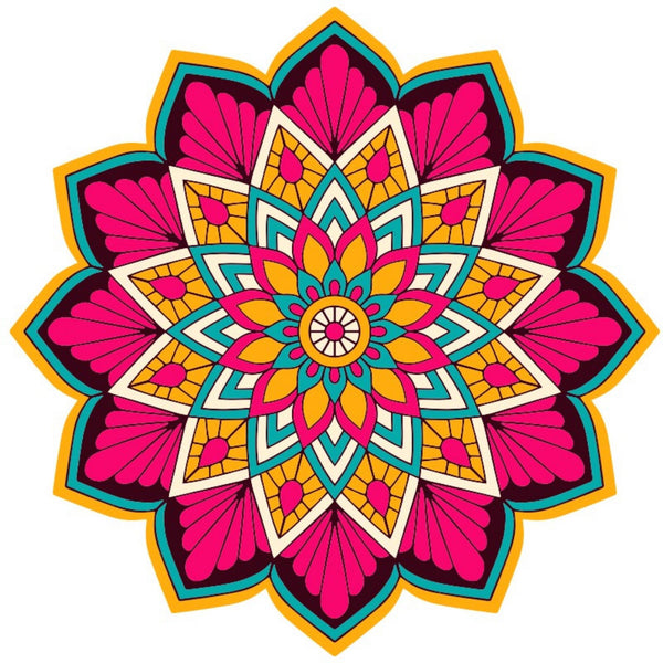 Mandala Wooden Puzzle "FLORA" | Whimsies edition | Adult Jigsaw Puzzle | up to 31 inches