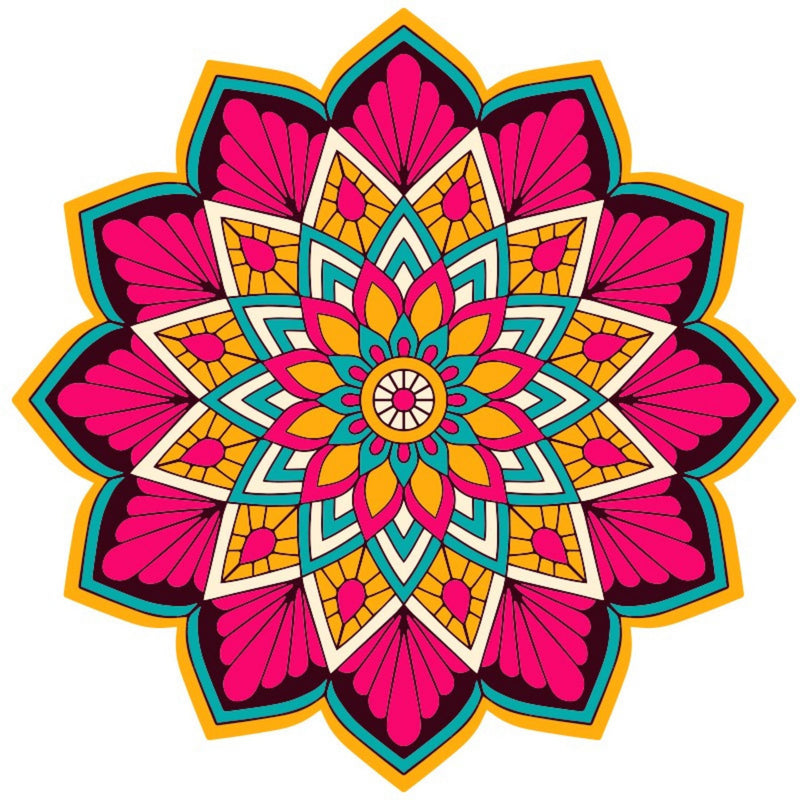 Mandala Wooden Puzzle "FLORA" | Whimsies edition | Adult Jigsaw Puzzle | up to 31 inches