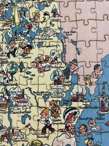 NEW HAMPSHIRE Wooden Puzzle | Vintage Pictorial Map | Adult Jigsaw Puzzles
