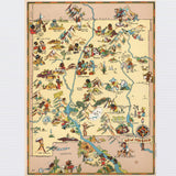 NEW MEXICO Wooden Puzzle | Vintage Pictorial Map | Adult Jigsaw Puzzles