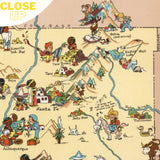 NEW MEXICO Wooden Puzzle | Vintage Pictorial Map | Adult Jigsaw Puzzles