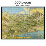 NEW Testament Wooden Puzzle, Religious Vintage Art work by Jaro Hess