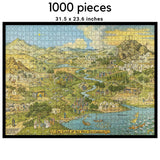 NEW Testament Wooden Puzzle, Religious Vintage Art work by Jaro Hess